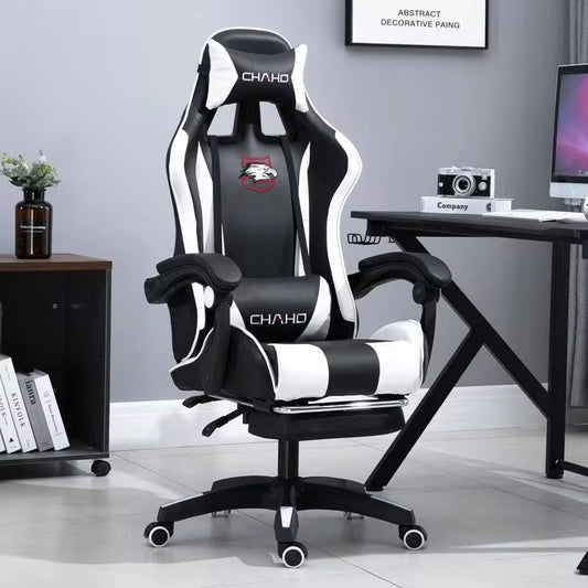 Wcg-Silla Para Juegos De Ordenador, Sillón De Cuero De Alta Calidad, Para Internet, Internet, Café, Carreras, Nuevo