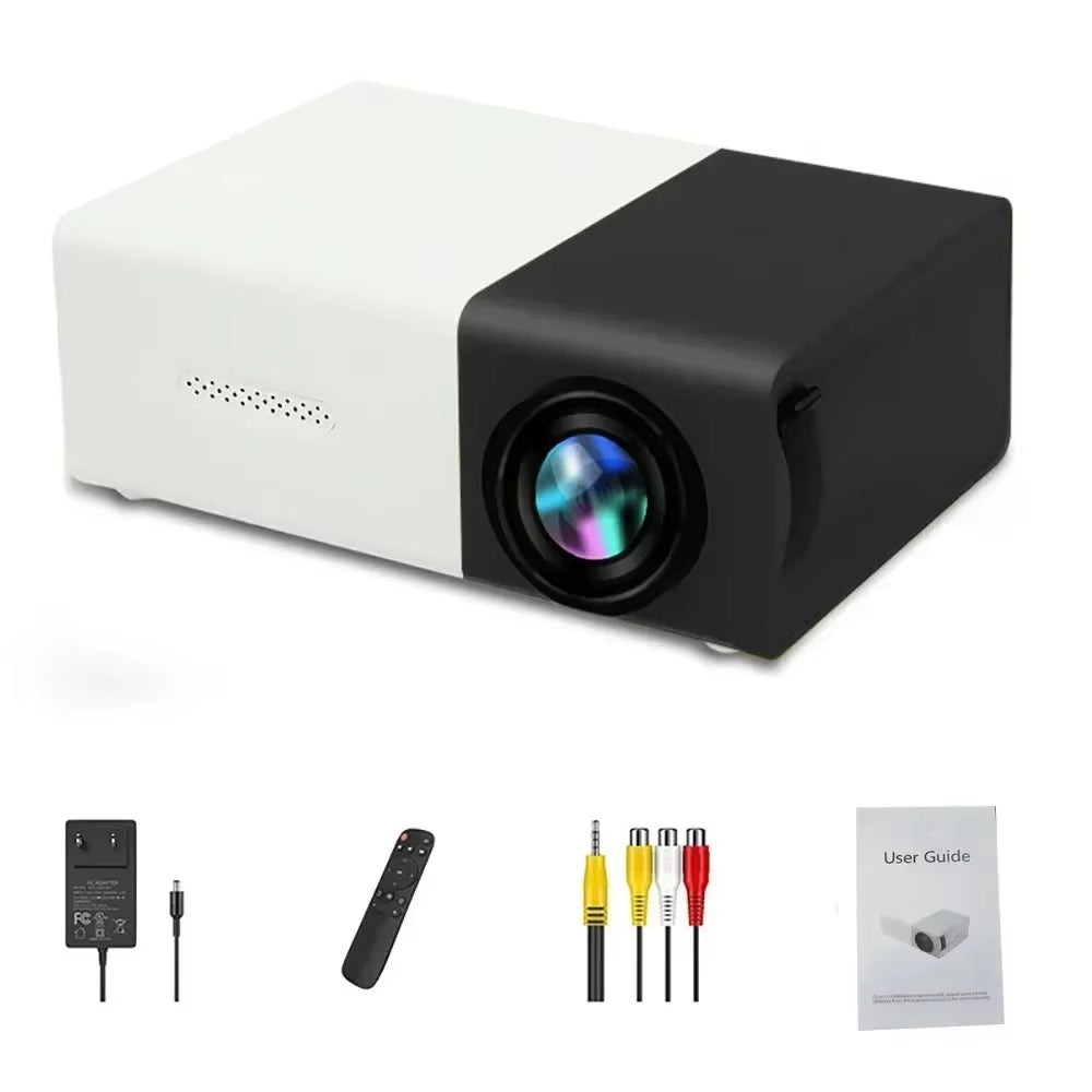 MINI Proyector Portátil De Cine En Casa YG300, Proyector Láser De TV Inteligente, Proyector De Cine 3D LED Para Películas 4K 1080P a Través De Puerto HD