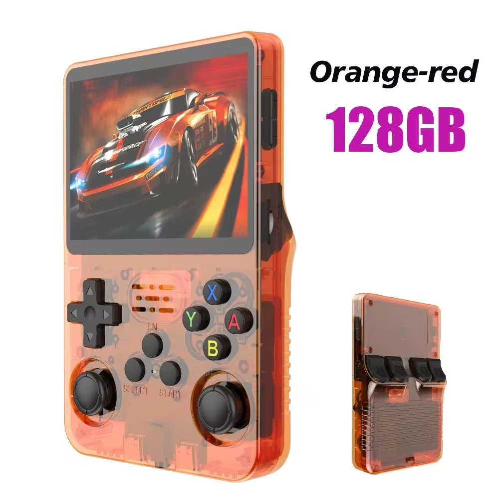 Consola De Juegos Portátil Retro R36S, Sistema Linux, Pantalla IPS De 3,5 Pulgadas, Reproductor De Vídeo De Bolsillo, 64GB, 128GB, Juegos, Regalo Para Niños