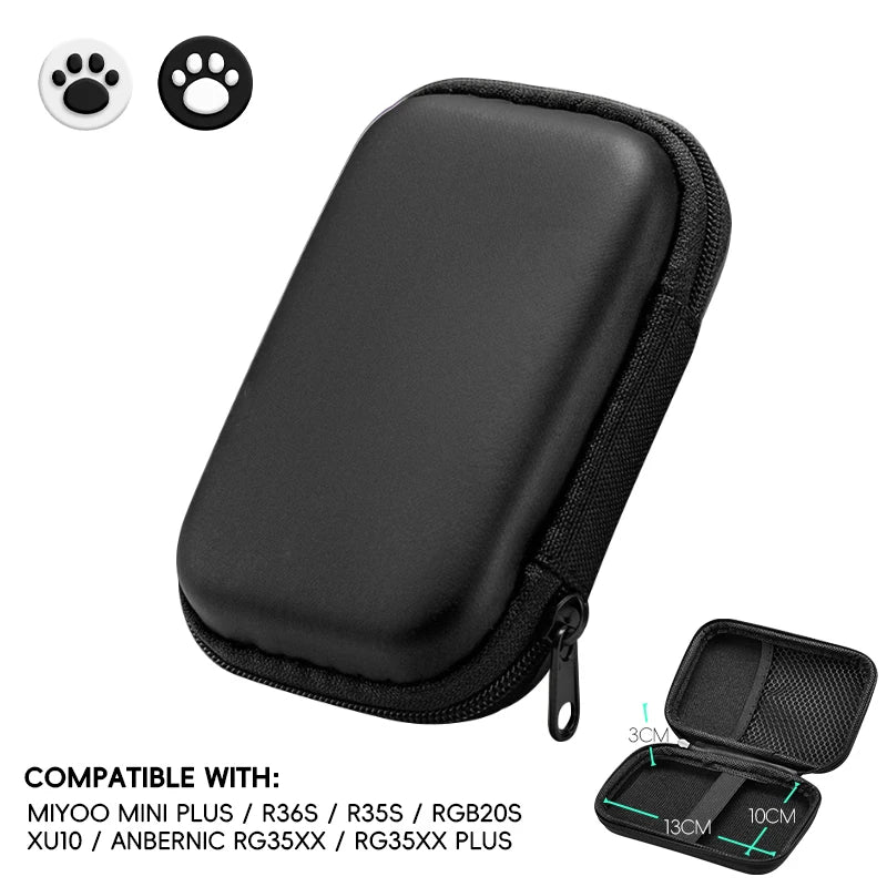 Data Frog-Funda Retro Para R36S, Bolsas De Videojuegos, Funda EVA Para RG35XX, R35S, Miyoo Mini Plus, Bolsa Protectora Fundada