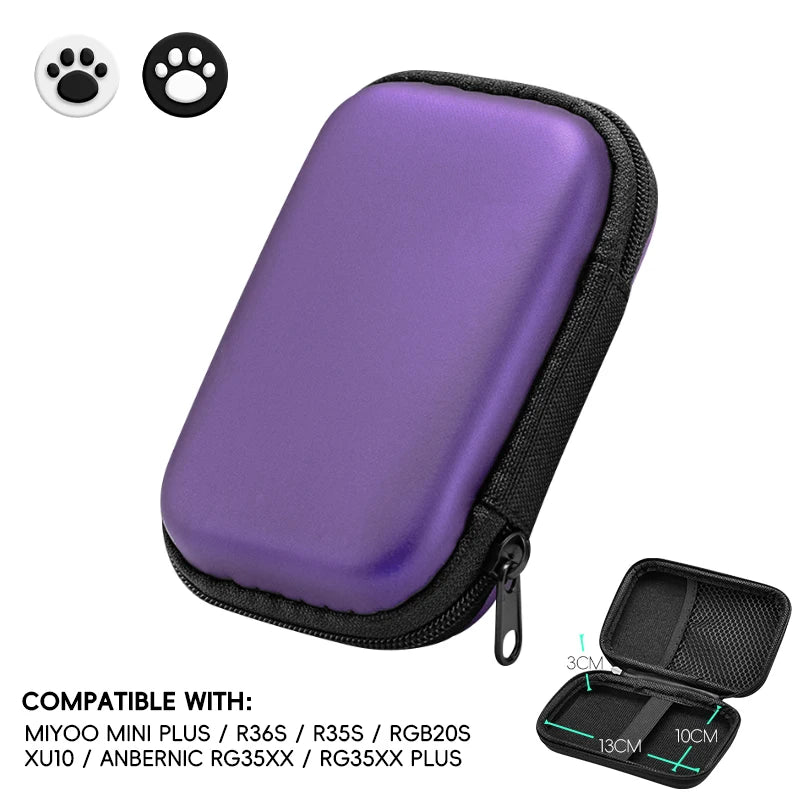 Data Frog-Funda Retro Para R36S, Bolsas De Videojuegos, Funda EVA Para RG35XX, R35S, Miyoo Mini Plus, Bolsa Protectora Fundada