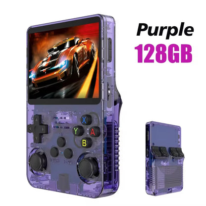 Consola De Juegos Portátil Retro R36S, Sistema Linux, Pantalla IPS De 3,5 Pulgadas, Reproductor De Vídeo De Bolsillo, 64GB, 128GB, Juegos, Regalo Para Niños